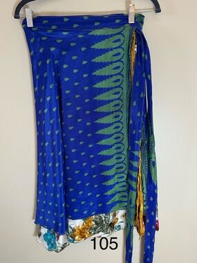 Midi Sari Wrap Skirt (8-20)